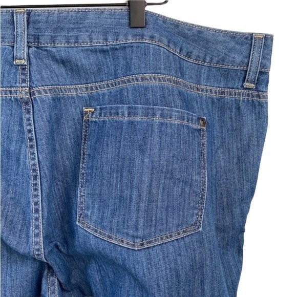 LL Bean Classic Fit Cropped Jeans Pima Cotton High Waist Soft - Picture 5 of 14